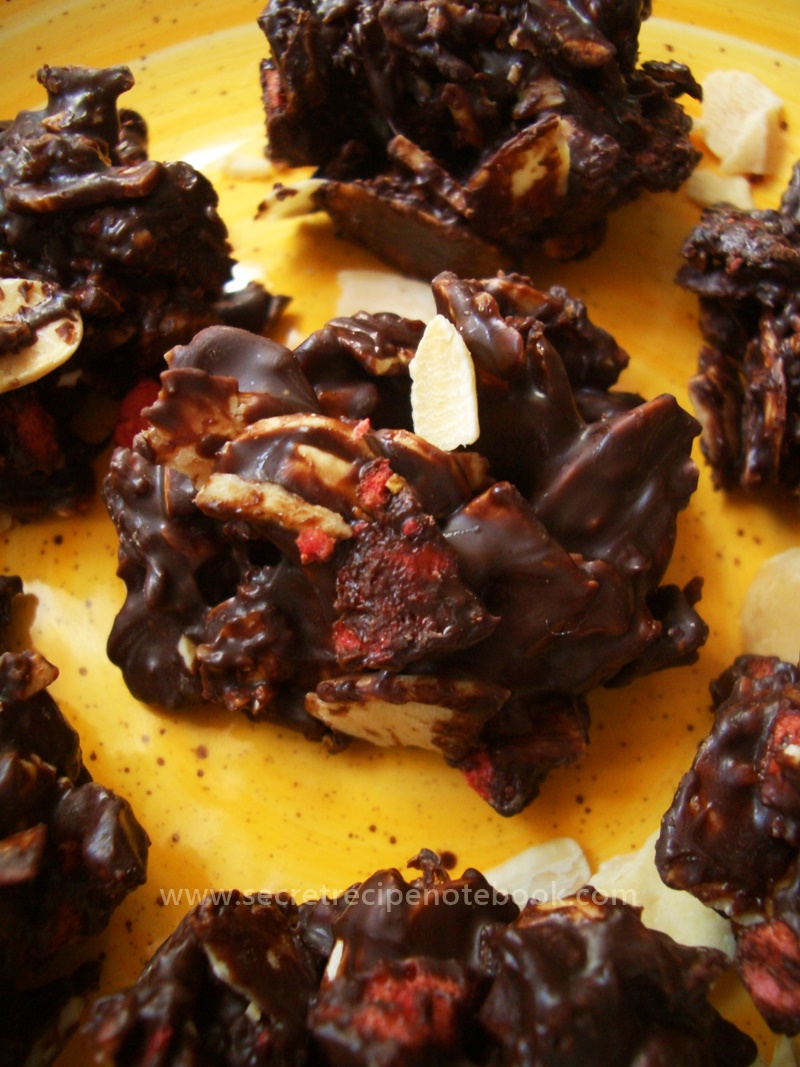 no bake strawberry almond choco bites large
