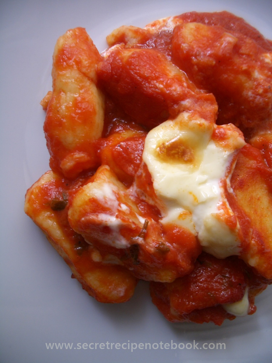 Baked Gnocchi with Tomato and Mascarpone | Secret Recipe Notebook