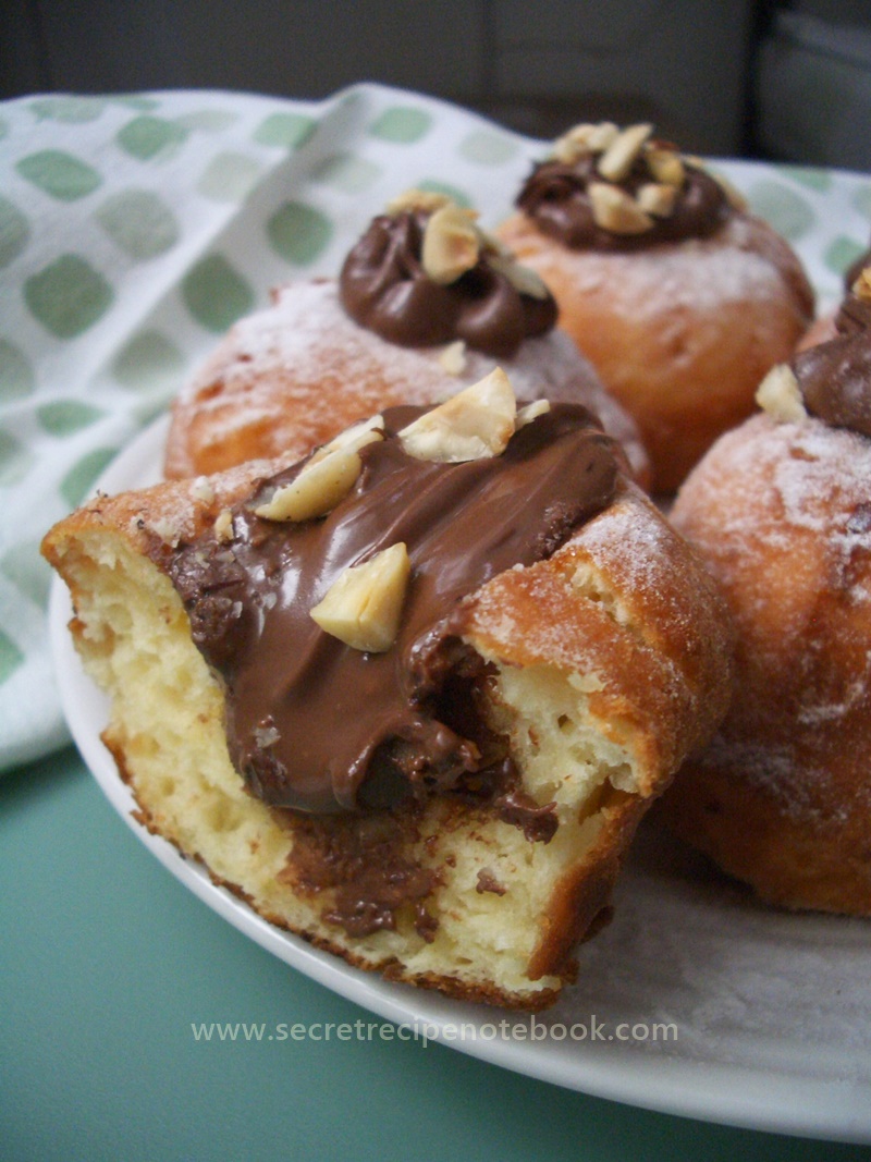 Nutella Filled Mini Doughnuts